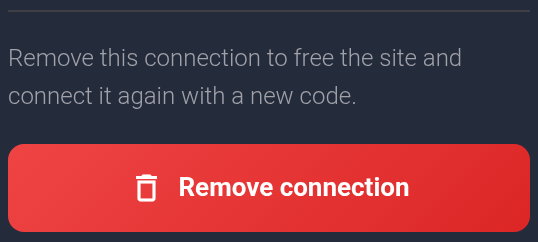 KEHR: remove the connection record from card settings
